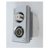 Image de Bticino - Prise TV-SAT aluminium 1 module sortie TV mâle ø9.52mm + SAT "F" AXOLUTE BTICINO HC4214D