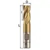 Image de Fervi F006/06 4 Flûte Tige Droite End Mill, 6 mm