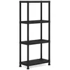 Image de Etagère modulable KETER - Noir - 60 x 30 x 135 cm - 4 tablettes résistantes à lhumidité