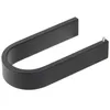 Image de Koh-I-Noor - Porte-papier toilette - Porte-rouleaux wc MATERIA en aluminium brillant éloxé noir - L14,8 x l7,6 x h3 cm - avec adhésif 3M -