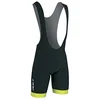 Image de CUISSARD ADULTE GIST A BRETELLES COURT COOLMAX NOIR BORDS JAUNE FLUO S
