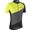 Image de GIST Maillot Flow Manche Courte Zip Total Jaune Fluo-Noir-Gris s -5348