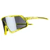 Image de LUNETTES VELO ADULTE GIST MASK MONTURE JAUNE FLUO VERRE NOIR POLYCARBONATE (PROTECTION 100% CONTRE UVA, UVB, UV) - 8013271365428