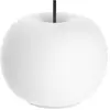 Image de kdln Lampe de table LED Kushi, blanc/noir, Ø 17 cm, verre