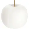Image de Lampe à poser kdln Kushi, laiton/blanc, Ø 33 cm, verre