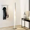 Image de kdln Lampe sur pied Shakti, chrome, blanc satiné, hauteur 200 cm