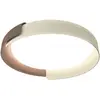 Image de kdln Plafonnier LED Dala, blanc sable/bois, Ø 58 cm, à intensité variable