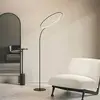 Image de kdln lampadaire LED Poise, noir, hauteur 196 cm, variateur d'intensité