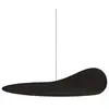 Image de Élément décoratif kdln Flow Leaf, noir, Ø 35 cm, à suspendre