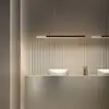 Image de kdln suspension Dala linéaire, blanc sable/bois, 3 000 K 150 cm