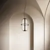 Image de kdln Suspension LED Kooi, noir, Ø 30 cm métal/verre