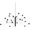 Image de Suspension LED kdln POLAR 20.2, Ø 107 cm, noir, 20 ampoules, à intensité
