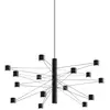 Image de Suspension LED kdln POLAR 15.1, Ø 77 cm, noir, 15 lampes à intensité variable