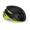 Image de Casque de Cyclisme de Route MET Estro - Taille L (58-61 cm) - Noir/Jaune Citron métallisé