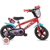 Image de Denver Bike Vélo pour Enfant 12 Pouces, Licence Spiderman, 2-4 Ans, Roues Amovibles, Frein Avant Caliper, Cadre en Acier, Roues EVA Anti-crevaison, Gourde et Bouclier