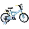 Image de Denver Bike Vélo Enfant 14 Pouces Licensed Stitch, 3-5 Ans, roulettes Amovibles, Freins Caliper Avant/Arrière, Cadre Acier, Roues Gonflables, Bouteille d'eau et Bouclier