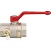 Image de Robinet a boisseau spherique Aster ACS, fem/fem 3/4", PN40 vidage rotatif, levier alu