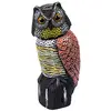 Image de Stocker Hibou épouvantail en PVC avec tête rotative Potager et Jardin, Multicolore, Unique