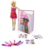 Image de Barbie - Trendy Style 2 en 1 avec Journal et Mode poupée Barbie - Idée Cadeau d'anniversaire pour Les Filles à partir de 5 Ans.