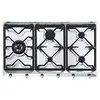 Image de SMEG SE97GXBE5, Plaque de cuisson à gaz CLASSICA, Stainless steel