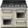 Image de Piano de cuisson Smeg TR4110P1 - Crème - Classe énergétique A / Plaque Gaz / Four Electrique Multifonction - Vapor Clean - Porte tempérée