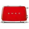Image de Smeg, Grille-pain 2 Tranches TSF01RDEU, 2 Fentes 36 mm, 6 Niveaux de Brunissage, Fonction Chauffage, Décongélation et Bagel, Éjection Automatique du Pain, Ramasse Miettes, 950 W, Rouge