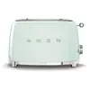 Image de Smeg, Grille-pain 2 Tranches TSF01PGEU, 2 Fentes 36 mm, 6 Niveaux de Brunissage, Fonction Chauffage, Décongélation et Bagel, Éjection Automatique du Pain, Ramasse Miettes, 950 W, Vert Pastel