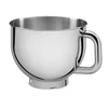 Image de Smeg, Bol en Acier Inoxydable SMB401, Accessoire pour Robot Pâtissier, Capacité 4,8 l, avec Poignée Ergonomique, Passe au Lave-Vaisselle, Compatible avec SMF01, SMF02, SMF03, SMF13, 124x174x215 mm