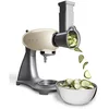 Image de Smeg, Râpe à Légumes SMSG01 pour Mixeur, 4 Cylindres Inox, Système de Verrouillage/Déverrouillage, Poignée de Sécurité, Compatible avec le Robot Pâtissier Smeg SMF01/02/03/13, 0,980 kg