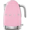 Image de Smeg, Bouilloire à Température Variable KLF04PKEU 1,7 L, Plusieurs Température, Filtre Anticalcaire Lavable, Arrêt Automatique de Sécurité, Indicateur de Niveau d'Eau, Range Câble, 2400W, Rose