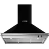 Image de Smeg KD90HNE Monté au mur Noir, Acier inoxydable 781m³/h A+ hotte - Hottes (781 m³/h, Conduit, A, A, C, 67 dB)