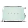 Image de Smeg, Grille-pain 4 Tranches TSF03PGEU, 4 Fentes 36 mm, 6 Niveaux de Brunissage, Fonction Chauffage, Décongélation et Bagel, Éjection Automatique du Pain, 2 Ramasse Miettes, 2000 W, Vert Pastel
