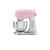 Image de Smeg, Robot Pâtissier SMF02PKEU, 10 Niveaux de Vitesse, Fonction Mise en Marche Progressive, Bol 4,8 L, Verrouillage Moteur de Sécurité, Batteur Plat, Crochet et Couvercle Fournis, 800W, Rose