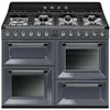 Image de Piano de cuisson Smeg TR4110GR - Gris Ardoise - Classe énergétique A / Plaque Gaz / Four Electrique Multifonction - Vapor Clean - Porte tempérée