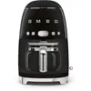 Image de Smeg, Machine à Café Filtre DCF02BLEU, Fonction Arôme et Autostart, Carafe en Verre Jusqu'à 12 Tasses, 2 Niveaux d'Intensité, Mode Maintien au Chaud, 1050 W, Noir