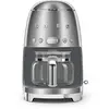 Image de Smeg, Machine à Café Filtre DCF02BLEU, Fonction Arôme et Autostart, Carafe en Verre Jusqu'à 12 Tasses, 2 Niveaux d'Intensité, Mode Maintien au Chaud, 1050 W, Silver