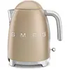 Image de Smeg, Bouilloire Électrique KLF03CHMEU 1,7 L, Filtre Anticalcaire Lavable, Arrêt Automatique de Sécurité, Indicateur de Niveau d'Eau, Base Antidérapante, Range Cordon, Puissance 2400W, Or Mat