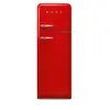 Image de Réfrigérateur congélateur à poser ouverture droite Smeg FAB30RRD5 222L / 72L rouge