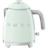 Image de Smeg, Petite Bouilloire Électrique KLF05PGEU 0,8 L, Filtre Inox, Arrêt Automatique de Sécurité, Indicateur Niveau d'Eau, Base Antidérapante et Range Cordon Intégré, Puissance 1400W, Vert Pastel