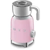 Image de Smeg, Mousseur à Lait Multifonction MFF11PKEU, avec Système à Induction, 6 Programmes Prédéfinis, une Fonction Manuelle, Carafe Amovible 600 ml, Bouchon Doseur, Range Cordon Intégré, 500 W, Rose