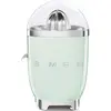 Image de Smeg, Presse Agrumes Électrique CJF11PGEU, Mise en Marche Automatique à Pression, Bec Anti-goutte et Cône Universel, Base Antidérapante, Range Cordon Intégré, 70W, Vert d'Eau