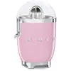 Image de Smeg, Presse Agrumes Électrique CJF11PKEU, Pressage Manuel à Pression, Bec Anti-goutte et Cône Universel, Base Antidérapante, Range Cordon Intégré, 70W, Rose