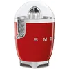 Image de Smeg, Presse Agrumes Électrique CJF11RDEU, Mise en Marche Automatique à Pression, Bec Anti-goutte et Cône Universel, Base Antidérapante, Range Cordon Intégré, 70W, Rouge
