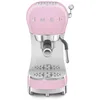 Image de Smeg, Machine à Café Expresso Manuelle ECF02PKEU, Système Thermoblock et Buse Vapeur, 4 Fonctions Expresso, Plateau Amovible, Porte Filtre, Réservoir d'Eau 1 L, Dimensions Compactes, 1350W, Rose