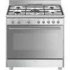 Image de CUCINA 90X60 5FUOCHI FTORNO TVENT INOX SMEG