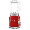 Image de Smeg, Blender BLF03RDEU 1,5 L, 4 Vitesses, 4 Fonctions Smoothie, Pulse, Glace Pilée et Autonettoyant, Bloc Moteur et Bouchon Doseur, Base Antidérapante, Range cordon Intégré, 800W, Rouge
