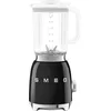 Image de Smeg, Blender BLF03BLEU 1,5 L, 4 Vitesses, 4 Fonctions Smoothie, Pulse, Glace Pilée et Autonettoyant, Bloc Moteur et Bouchon Doseur, Base Antidérapante, Range Cordon Intégré, 800W, Noir