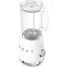 Image de Smeg, Blender BLF03WHEU 1,5 L, 4 Vitesses, 4 Fonctions Smoothie, Pulse, Glace Pilée et Autonettoyant, Bloc Moteur et Bouchon Doseur, Base Antidérapante, Range cordon Intégré, 800W, Blanc