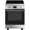 Image de CUISINIÈRE C6IMXT2 SINFONIA 4 INDUCTIONS INOX/ VERRE NOIR