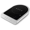 Image de Smeg, Plaque de Cuisson à Induction Portable PIC01WHMEU, Programmes de Barbecue, Fonction de Friture et de Maintien au Chaud, 9 Niveaux de Puissance, Fonction Boost, Accessoires Inclus, 2100W, Blanc